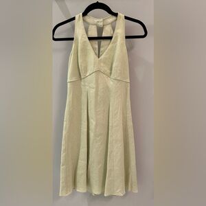 Elegant Green Sleeveless Dress